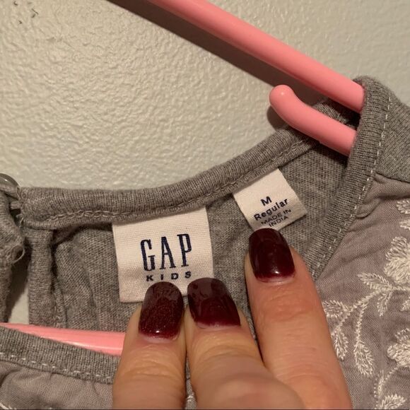 Girl's Floral Gap Shirt  - Picture 4 of 4